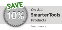 Save 10% on ALL SmarterTools Products!